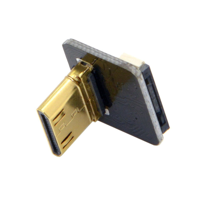 JSER CYFPV Mini HDMI Type C Male Connector Down Angled 90 Degree for FPV HDTV Multicopter Aerial Photography Black Mini HDMI Down Angled
