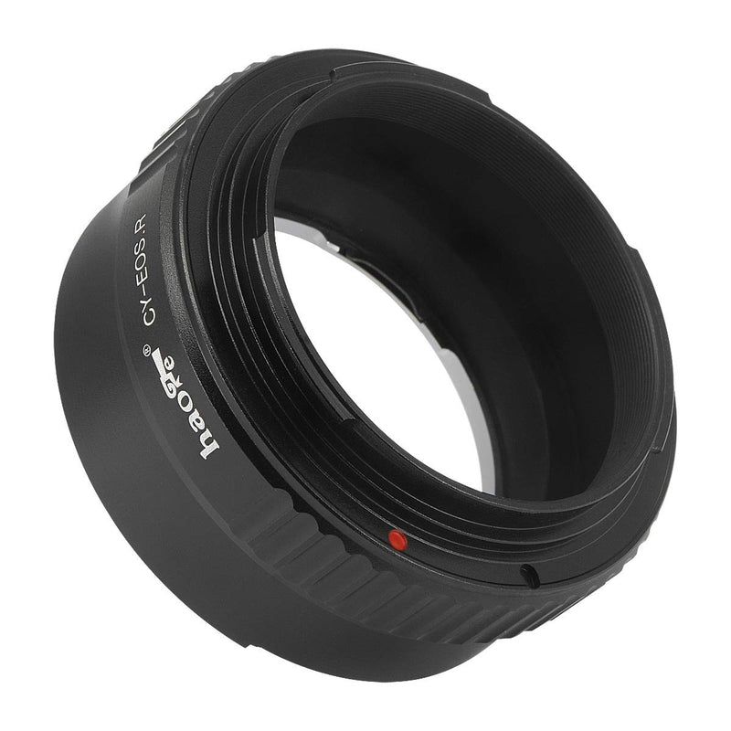 Haoge Manual Lens Mount Adapter for Contax Yashica C/Y CY Lens to Canon RF Mount Camera Such as Canon EOS R