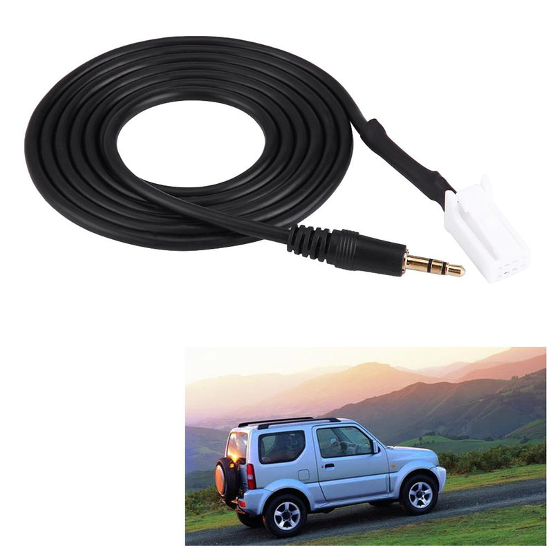 Aux Input Audio Cable,3.5mm Jack Car Audio AUX Input Cable Adapter 8pin Plug for Swift Vitra Jimny