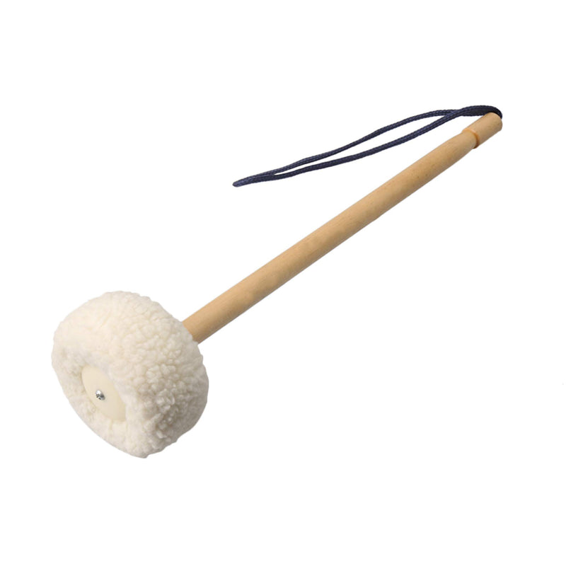 lovermusic Lovermusic 36x8cm Beige Gong Timpani Mallets Timpani Sticks Soft Velvet Head Mallets Wooden Handles