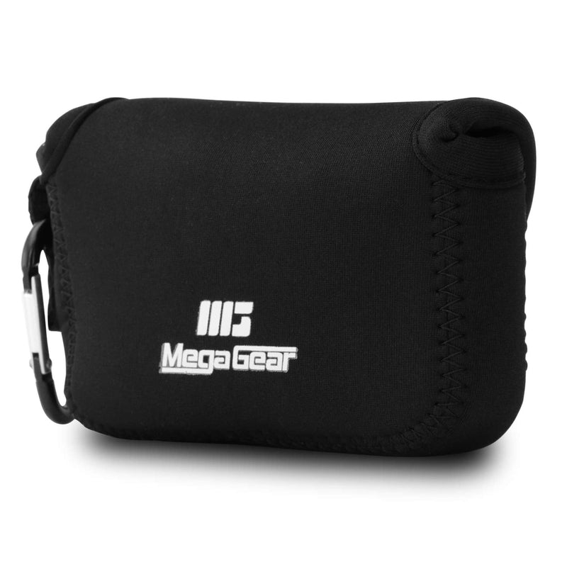 MegaGear Ultra Light Neoprene Camera Case Compatible with Sony Cyber-Shot DSC-RX100 VII, Olympus Tough TG-6, TG-5, Sony Cyber-Shot DSC-RX100 VI, DSC-RX100 V Black
