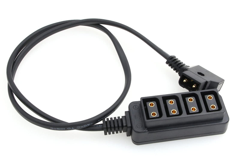 ZBLZGP D-tap B Type to 4 Port D-tap Female Splitter Power Cable for ARRI RED Cameras|Anton-Bauer V-Mount Battery Straight Cable