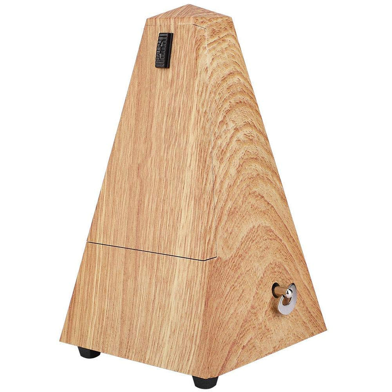 [AUSTRALIA] - Dilwe Metronome, Mechanical Metronome Guitar Piano Drum Instrument Tower Type Metronome Musical Accessory (Shallow Wood Grain) Shallow Wood Grain 