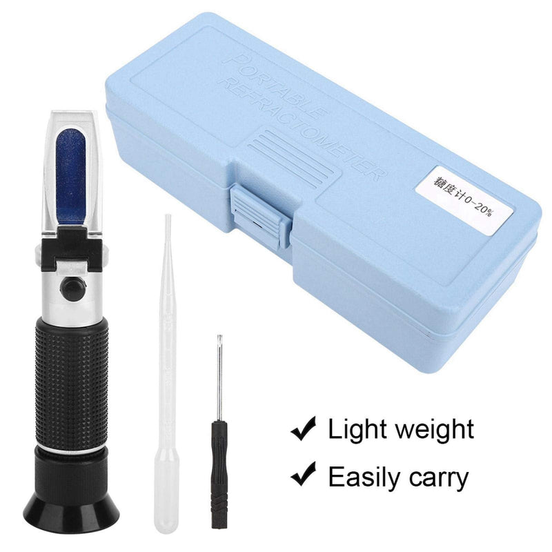 Tangxi Sugar Refractometer Test Meter, Handheld Sugar Test Meter Refractometer 0-20% Brix Meter with Accurant Index for Automatic Temperature Compensation