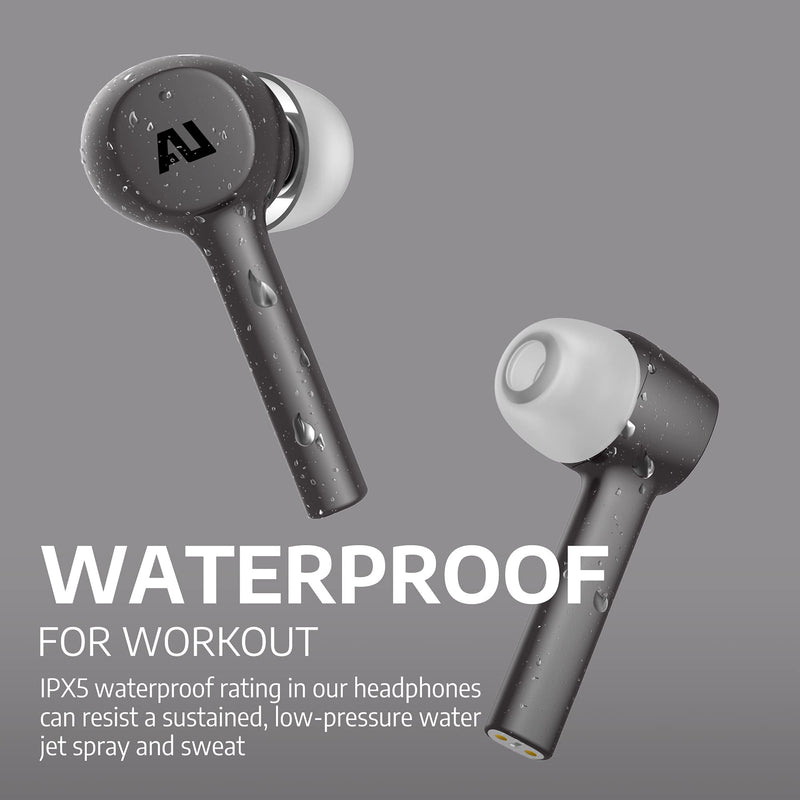 Ausounds AU-Stream True Wireless Titanium Driver Earbuds (Gray)