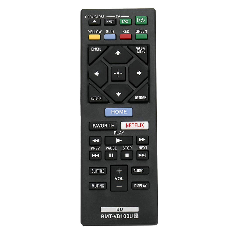 AIDITIYMI New RMT-VB100U RMTVB100U Replace Remote Control fit for Sony Blu-Ray DVD Player BDPBX150 BDP-BX150 BDPBX350 BDP-BX350 BDPBX550 BDP-BX550 BDPBX650 BDP-BX650 BDPS1500 BDP-S1500 BDPS2500