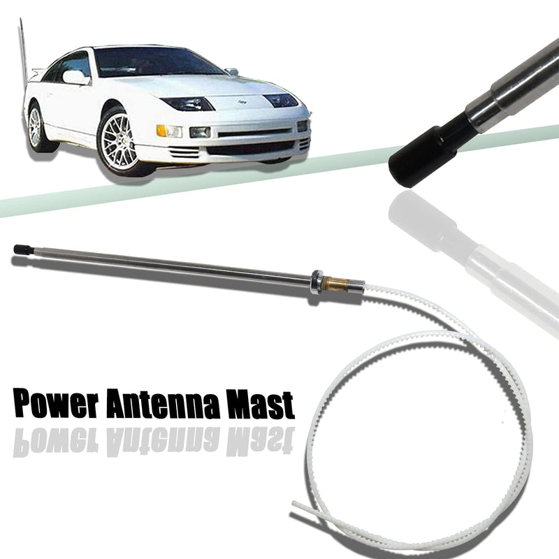 RED WOLF Power Antenna Mast Compatible with Mercedes Benz 1992-2002 C280/S320/500SL/S420/C220 Aftermarket Aerial Mast for AM/FM Radio Signal