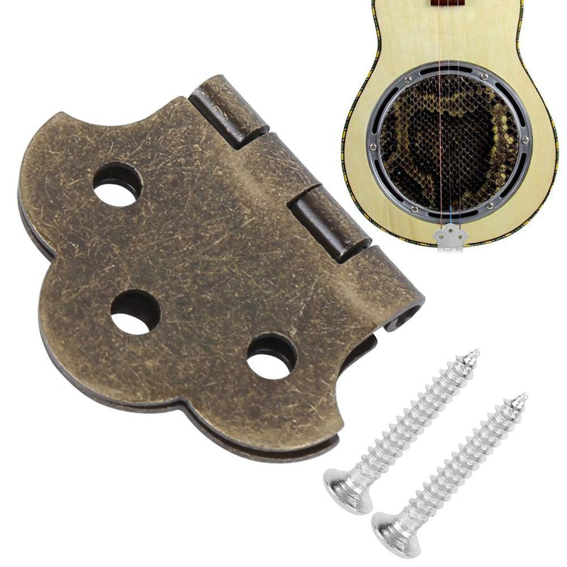 Metal Guitar Tailpiece,Bronze Lightweight for 3-String Cigar Box Guitars Musical Instrument Tool