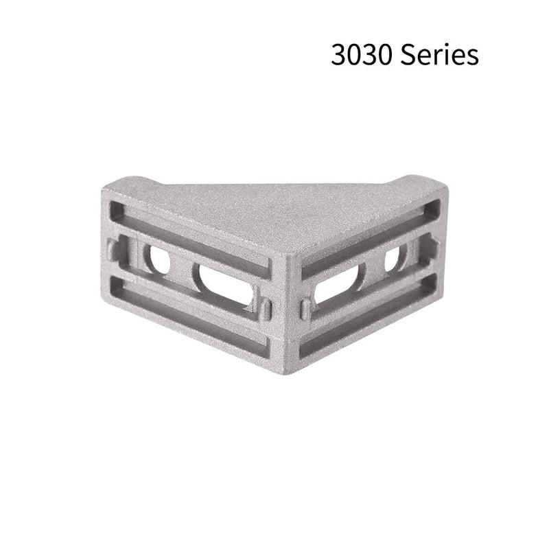 [AUSTRALIA] - uxcell Inside Corner Bracket Gusset, 60mm x 60mm for 3030 Series Aluminum Extrusion Profile, 4 Pcs (Silver) 