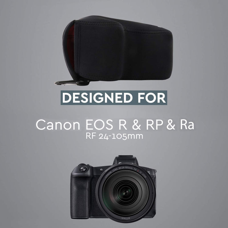 [AUSTRALIA] - MegaGear MG1556 Ultra Light Neoprene Camera Case Compatible with Canon EOS Ra, RP, R (24-105mm) - Black, One Size 