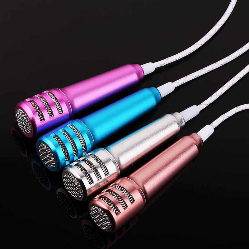 [AUSTRALIA] - Mini Microphone Portable Vocal/Instrument Microphone for Mobile Phone Laptop Notebook Apple iPhone Samsung Android（Sliver） 