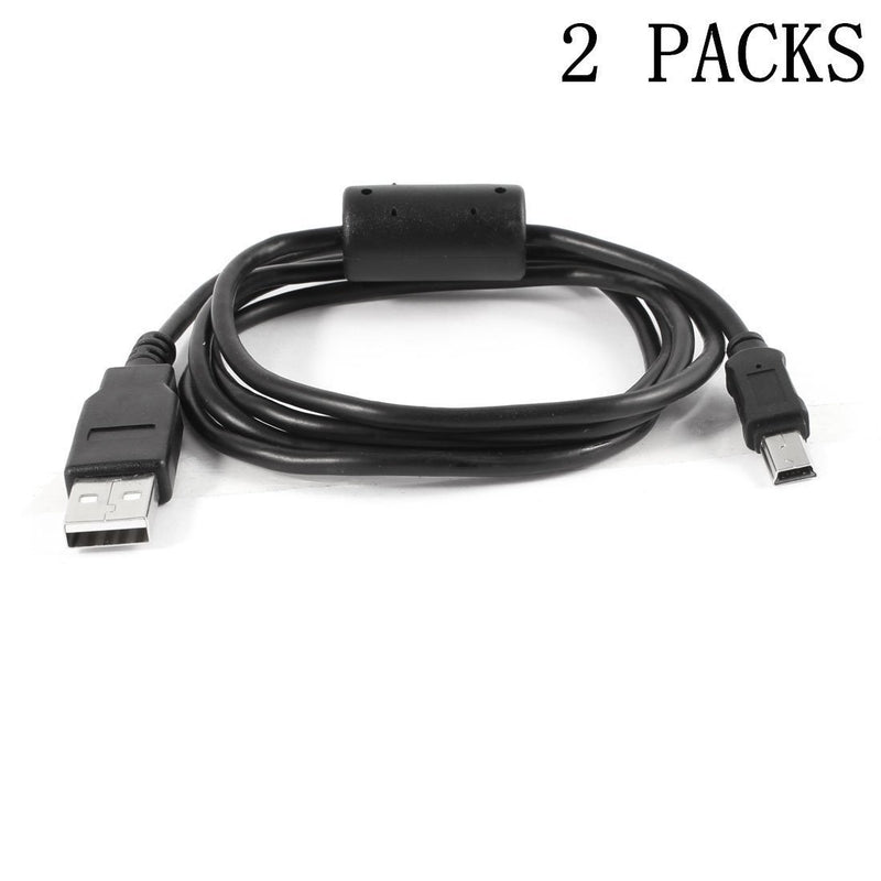 eLUUGIE 2 Packs 5ft USB Cable for EOS Rebel SL1 X XS XT XTi T1i T2iT3 T3i T4i T5i Digital SLR Camera and EOS D30, D60, 5D 7D 10D 20D 30D 40D 50D 60D 60Da 70D, 100D 300D 400D 450D 500