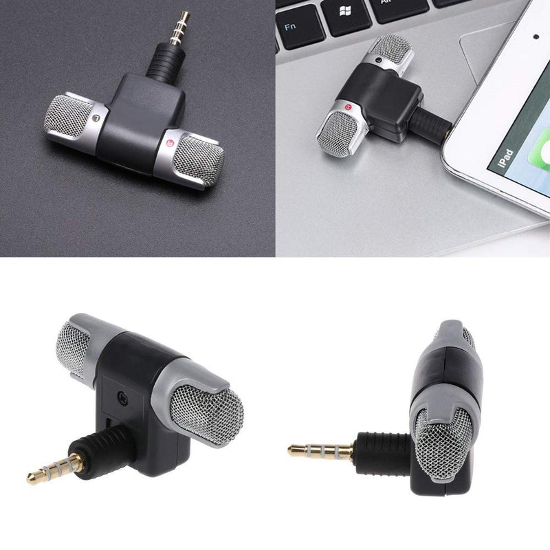 [AUSTRALIA] - Comidox 1PCS Mini 3.5mm Jack Microphone Stereo Condenser Microphone For Mobile Phone Voice Recording Internet Chatting 