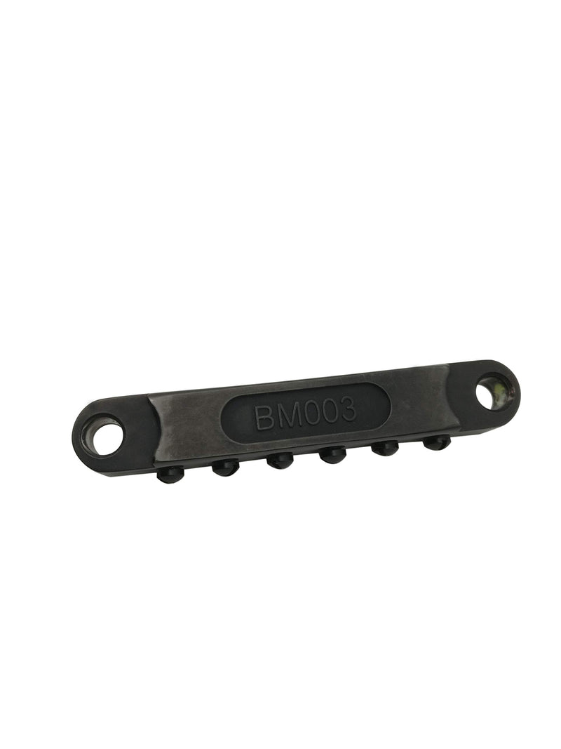 Guyker Guitar Tune-O-Matic Roller Saddle Bridge for Gibson EPI Les Paul LP SG Style 6 String Electric Guitar Replacement Part - Black