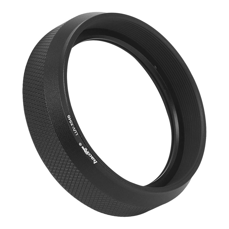 Haoge LUV-X54B Metal Lens Hood with MC UV Protection Multicoated Ultraviolet Lens Filter for Fujifilm Fuji X100V Camera Black