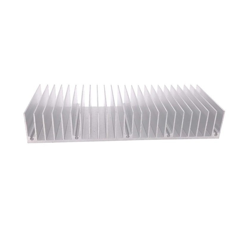 Awxlumv Aluminum Heatsink 60 x150 x 25 mm / 2.36x 5.91x 0.98 Inch Radiator for Circuit Board PCB Heat Sinks Led Cooling Cooler Amplifier Transistor Semiconductor Devices with 24 pcs Fins - Sliver