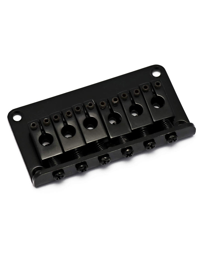 Metallor Guitar Bridge Saddles for Hardtail Strat Tele Electric Guitar Parts Replacement Black.