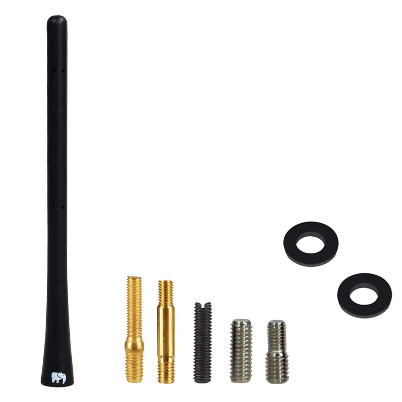 ONE250 7" inch Flexible Rubber Copper Core Antenna for Nissan - Frontier (1998-2021), Titan (2004-2021), Rogue (2008-2021), Pathfinder (2013-2019) - Designed for Optimized FM/AM Reception
