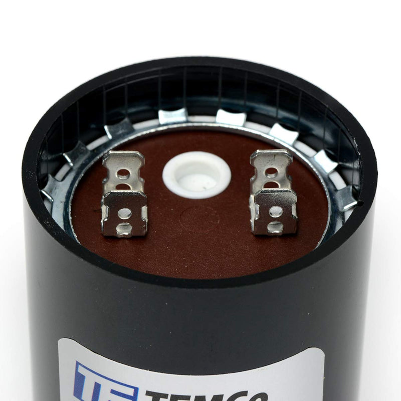 TEMCo 88-106 uf/MFD 330 VAC Volts Round Start Capacitor 50/60 Hz AC Electric - Lot -1 88-106 uf (1 Pack)