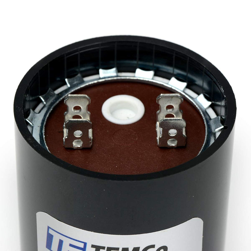 TEMCo 1000-1200 uf/MFD 110-125 VAC Volts Round Start Capacitor 50/60 Hz AC Electric - Lot -1 1000-1200 uf (1 Pack)