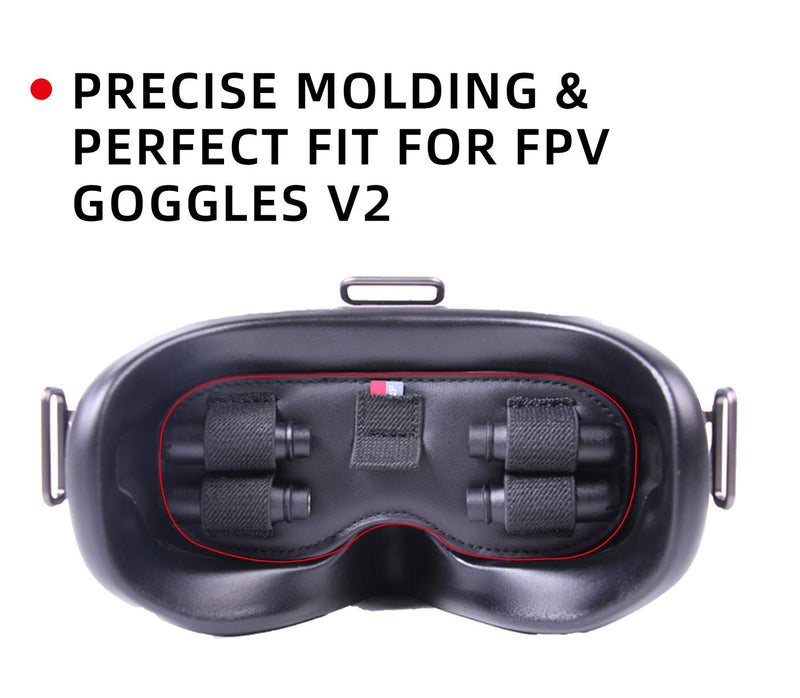 CZFRIEND Goggles V2 Protective Cover Dust-Proof Sun Protection Antenna Memory Card Storage Bag Storage Bag with Lens Protective Film for DJI FPV goggle cover+ lens protective film