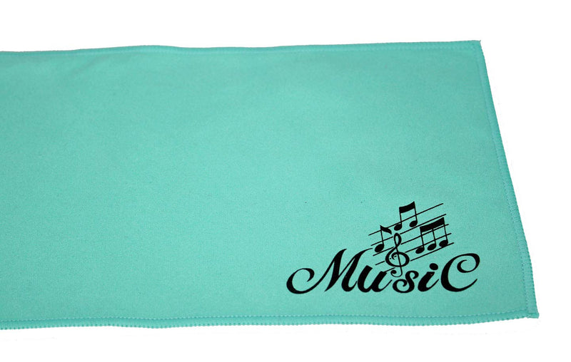 Blue Microfiber Piano Key Cover - Keyboard Dust Cover