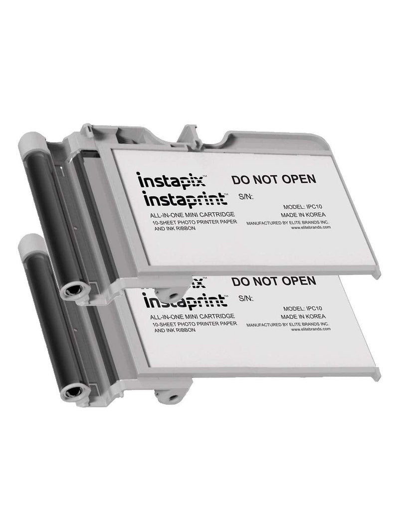 Instaprint 2 pack Instaprint Cartridges with 20 Total prints for Minolta Instapix Cameras & Bell+Howell Instaprint Bluetooth Printers
