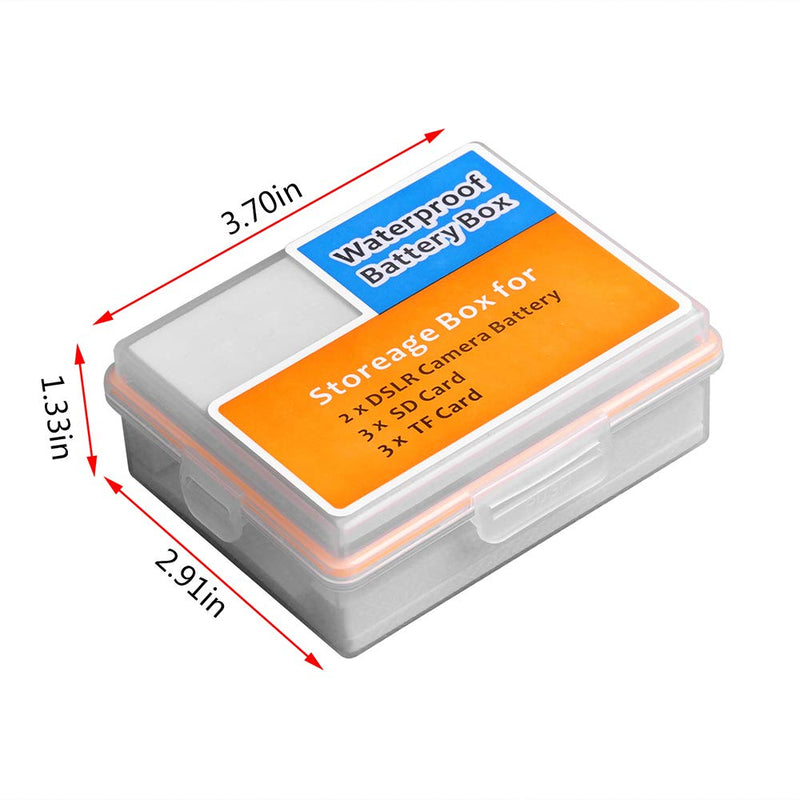 Tectra LP-E6, LP-E6N Replacement Battery with Battery Storage Box for Canon EOS 5D Mark II, Mark III, Mark IV, 5DS, 5DS R, 6D, 60D, 60Da, 6D Mark II, 7D, 7D Mark II, 70D, 80D, R, XC10, XC15