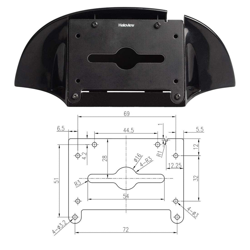 Haloview B-F02 Backup Camera Bracket Adapter Compatible with Pre-Wired RVs for Haloview MC5111/CA109 Camera