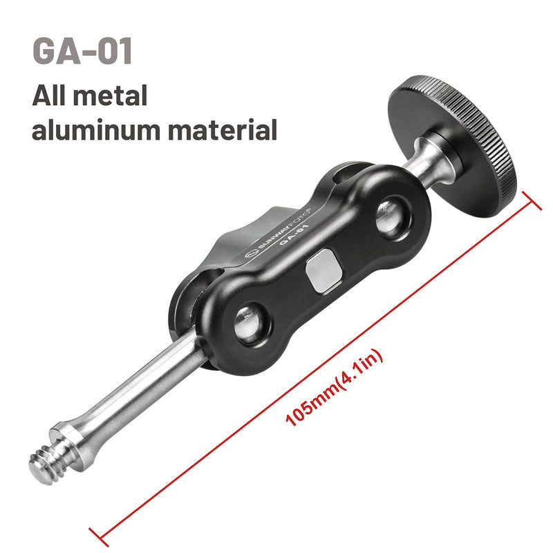 SUNWAYFOTO GA-01 Magic Arm Mount 1/4" Thread Screw for LCD Monitor/LED Lights