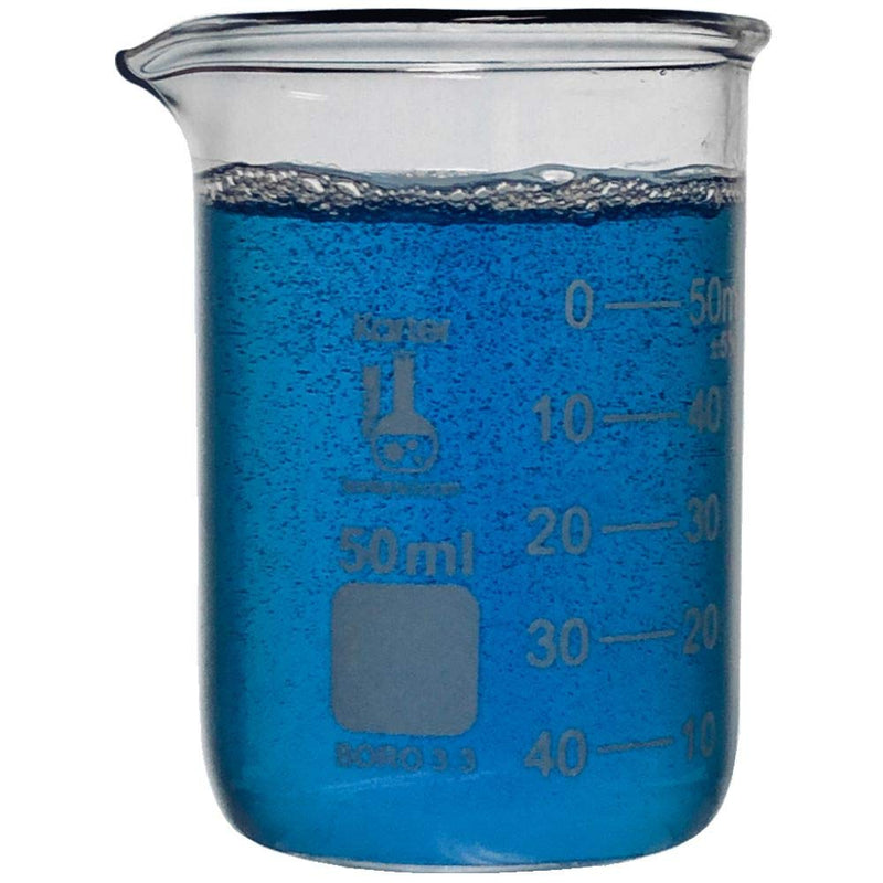 Karter Scientific 214T2, 3.3 Boro, Griffin Low Form, Glass Beaker Set - 3 Sizes - 50ml, 100ml, 250ml 50 / 100 / 250mL STANDARD