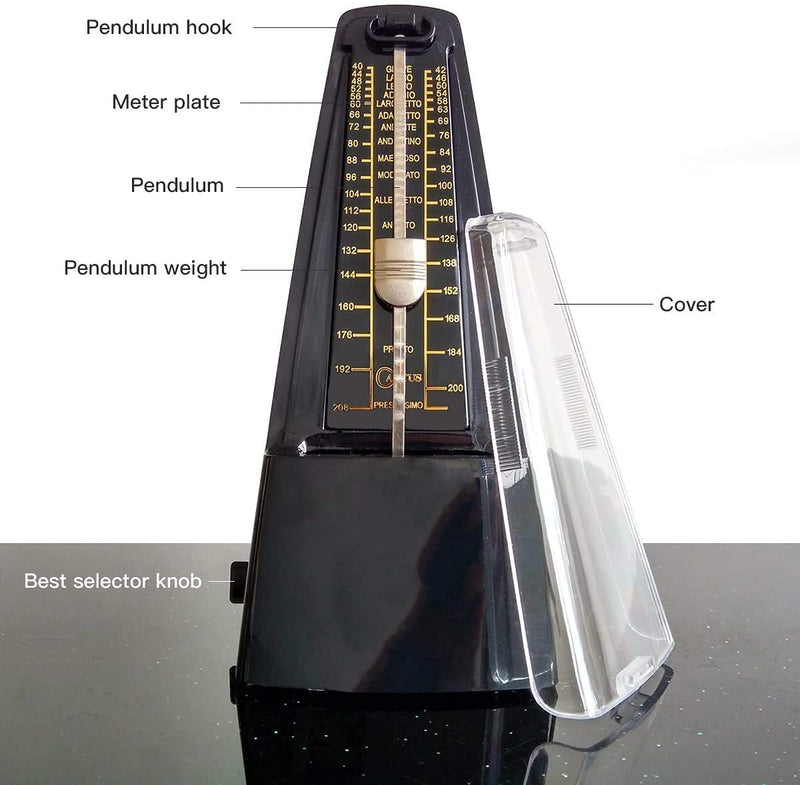 CANTUS Metronome for Piano Guitar Drums Violin Black