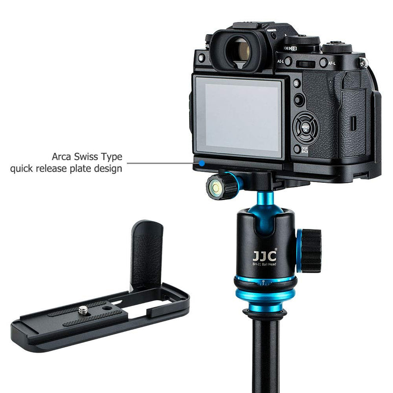 JJC Metal Hand Grip L Bracket Holder for Fujifilm Fuji X-T3 XT3 X-T2 XT2 Camera, Arca Swiss Type Quick Release Plate, Replaces Fujifilm MHG-XT3 MHG-XT2 Handgrip (Not Compatible with X-T4 XT4) For Fujifilm X-T3 X-T2