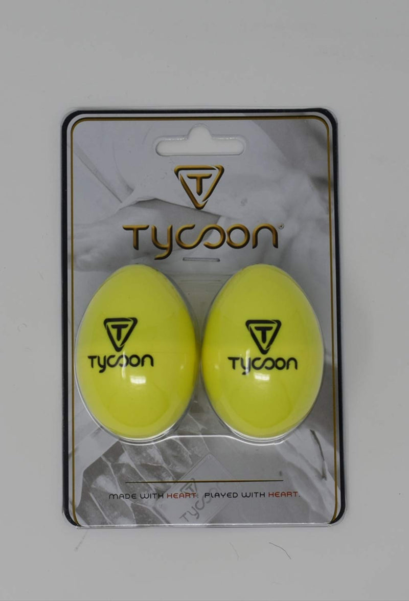 Tycoon Percussion Plastic Egg Shakers - Yellow