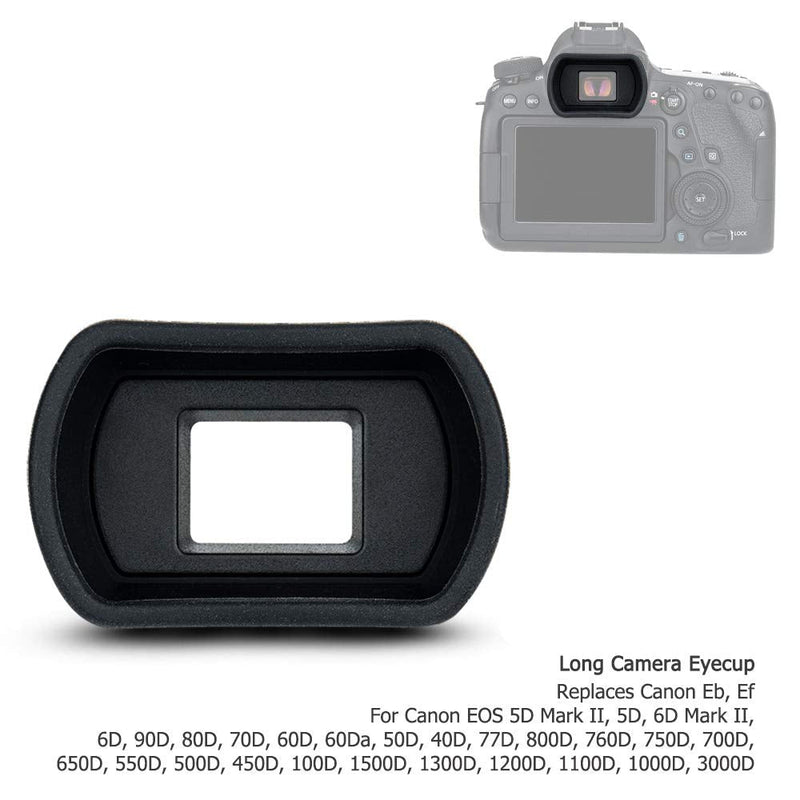 Soft Silicon Camera Viewfinder Eyecup Eyepiece Eyeshade for Canon EOS 5DM4 5DM3 5DS 5DSR 7DM2 7D, EOS 1D X Mark II, 1D X, 1Ds Mark III, 1D Mark IV, 1D Mark III Replaces Canon Eg Eye Cup Replace Canon EG Eyecup