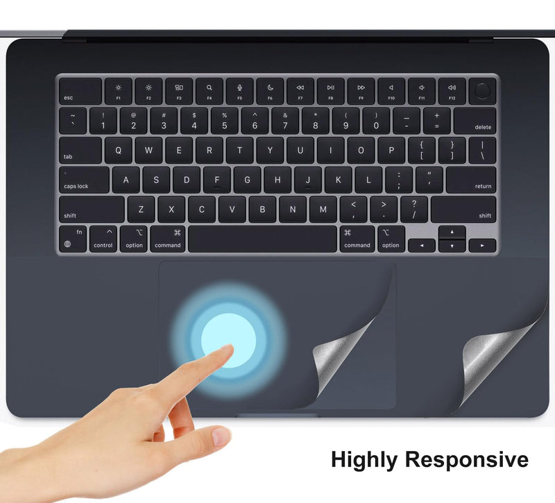 Palm Rest Cover for 2023 Apple MacBook Air M2 Chip 15.3 Inch A2941 Laptop, MacBook Air 15 Trackpad Protector, MacBook Air M2 Wrist Rest Protective Skin Stickers Decals - Midnight MacBook Air 15.3" A2941(2023+)