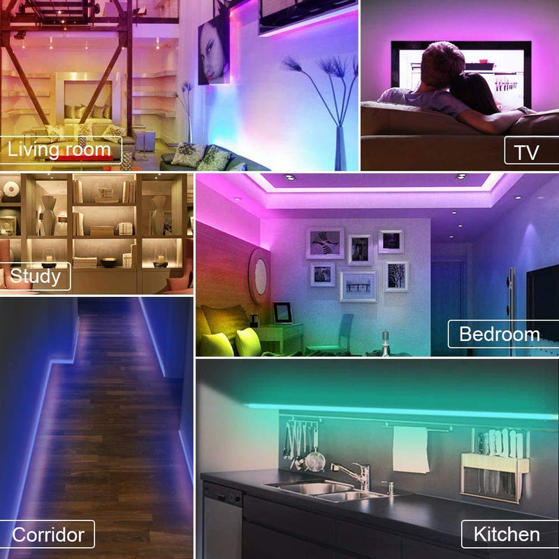[AUSTRALIA] - Cozylady LED Strip Lights 65.6Ft Controlled by APP, Remote 