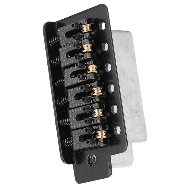 Guitar Tremolo Bridge,Tremolo System with Roller Single Locking Vibrato Bridge Tailpiece for ST Guitar Replacement. (black) black