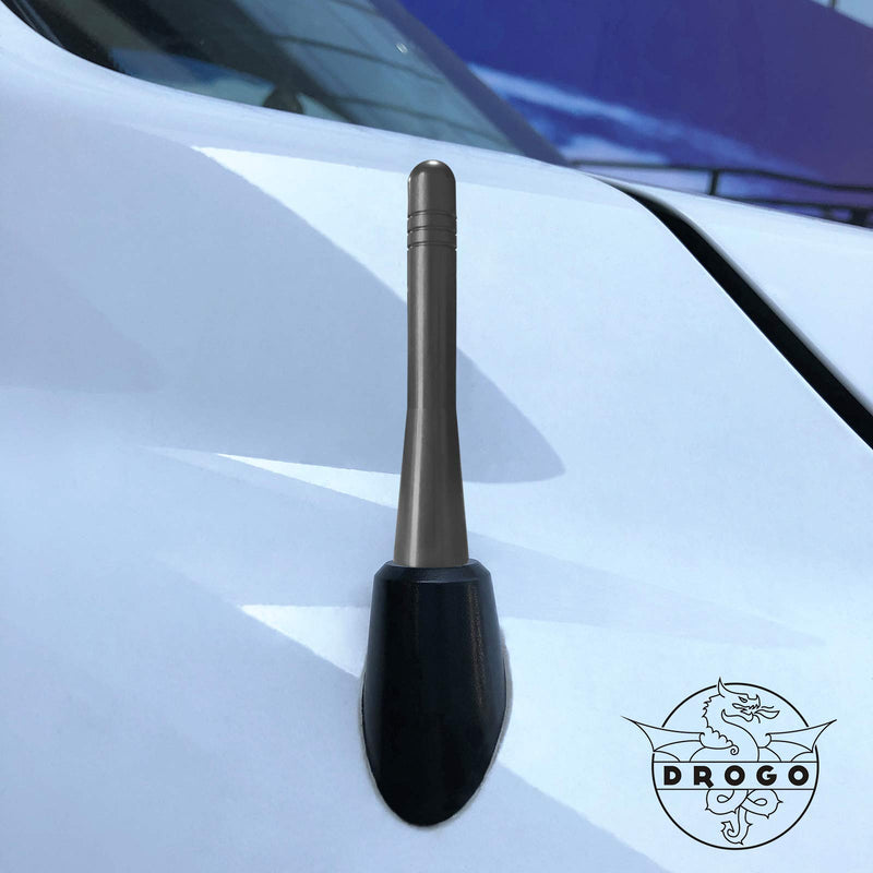 DROGO 3.2" StandX Replacement Antenna for Ford Focus 2000-2018 | FM/AM Reception Enhanced | Tough Material Creative Design - Mineral Grey