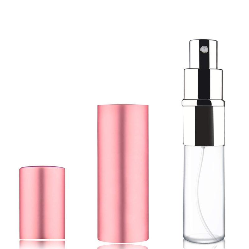 3Pcs 10ML Portable Mini Refillable Perfume Scent Aftershave Atomizer Empty Refillable Spray for Purse or Travel (Pink) Pink