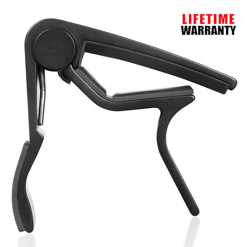 [AUSTRALIA] - WINGO Pro Ukulele Capo for Soprano Contert Baritone, Black. Ukulele Capo Black 