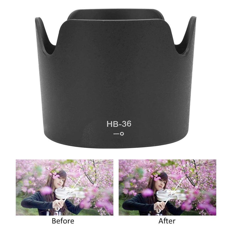 [AUSTRALIA] - Vbestlife HB-36 Camera Mount Lens Hood, Plastic Lens Hood Replacement Lens Caps Cover for Nikon AF-S VR Zoom-Nikkor 70-300mm f/4.5-5.6G IF-ED 
