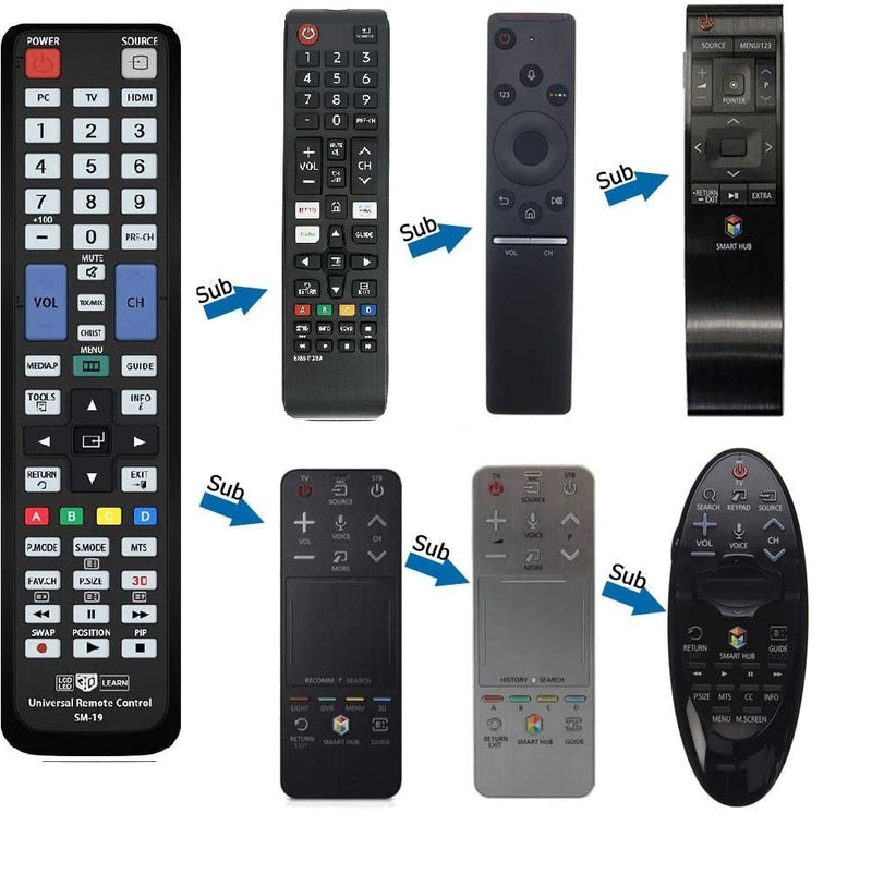 Nettech BN59-00996A Universal Remote Control for All Samsung BRAND TV, Smart TV - 1 Year Warranty(SM-19+AL)