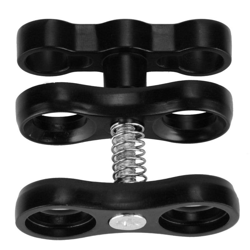 Keenso 1 Ball Clamp, Aluminum Alloy Diving Light Clamp 360°Rotation Ball Butterfly Clip Camera Butterfly Clip Diving for Camera
