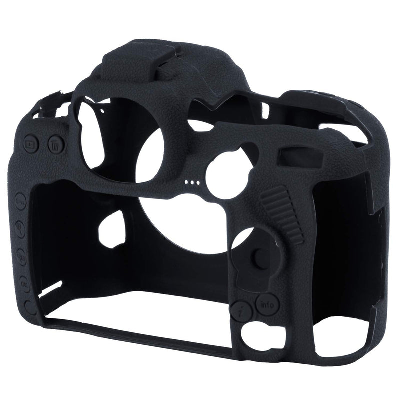 [AUSTRALIA] - Easy Hood Camera Case for Nikon D500 Soft Silicone Rubber Camera Protective Body Case Skin for Nikon D500 Camera Bag Protector Cover (Black) Black 