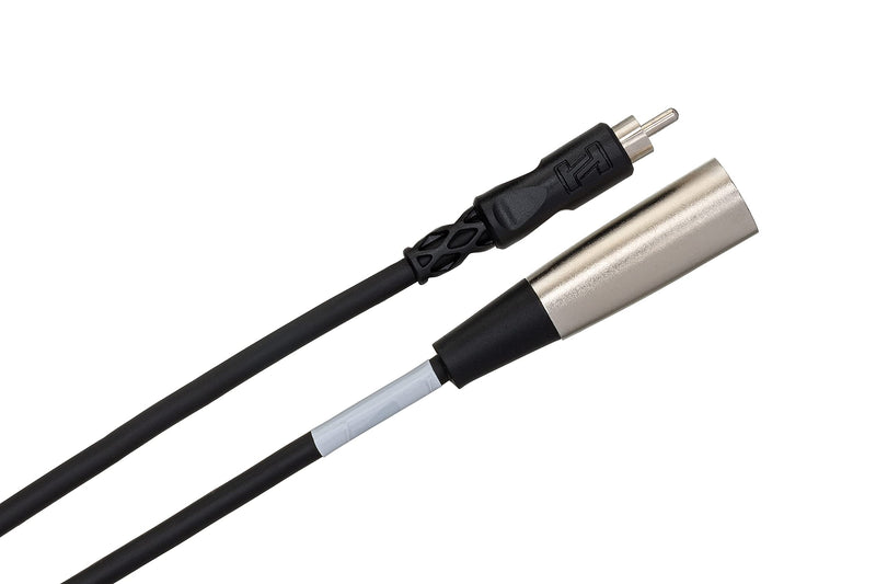 Hosa XRM-105 RCA to XLR3M Unbalanced Interconnect Cable, 5 Feet,Black