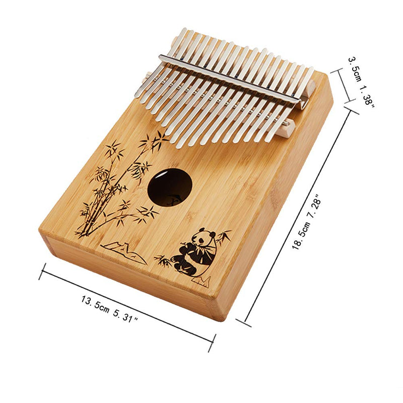 Yao Space Thumb Piano Kalimba 17 Keys,Portable Finger Piano with English Study Instruction, Tune Hammer and Storage Bag, Piano Gifts for Kids and Adults Beginners Yellow