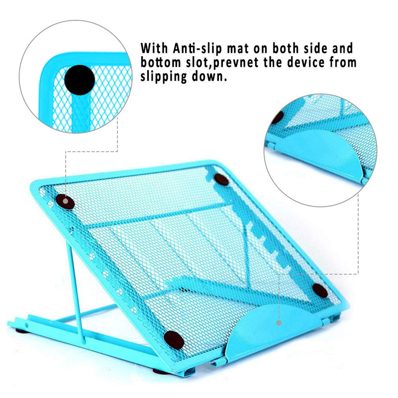 Diamond Painting Accessories Stand for Light Pad, Adjustable Holder Light Box Laptop Pad Non-Skidding Stand for A4 LED Tracing Box blue