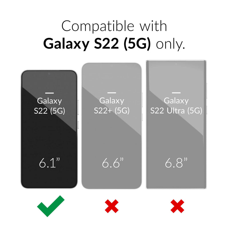 [AUSTRALIA] - Crave Dual Guard for Samsung Galaxy S22 Case, Shockproof Protection Dual Layer Case for Samsung Galaxy S22 5G - Navy 