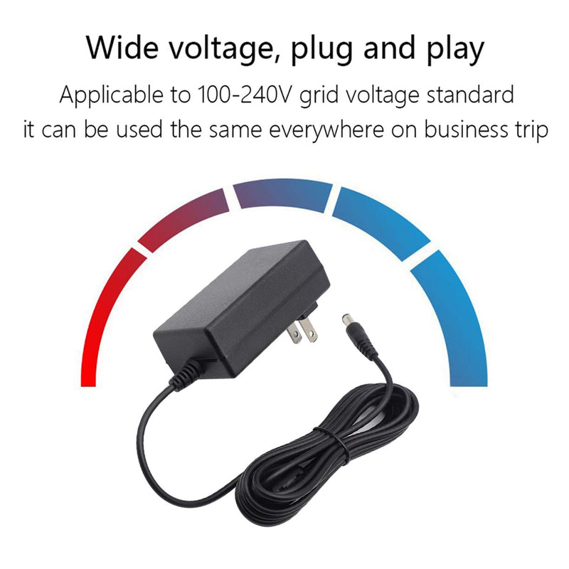 10FT 9V AC PSB-120 PSB-1U Power Supply Adapter Compatible with for Roland PCB-120 ASB-120 ACF-120 ACK-120 ACI-120 VG-99 GT-10 SPD-SX AX-09 FA-06 SP-404 Keyboard Cable